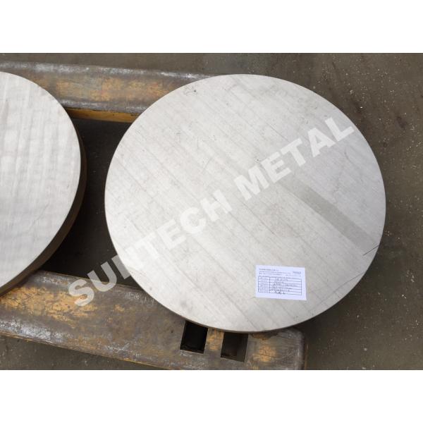 Quality SB265 Gr.1 Titanium / Carbon Steel Clad Tubesheet for Condensers for sale