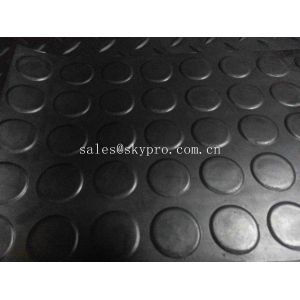 Tactile Rubber Mats Paving Round Stud Anti - Skid Round Stud Rubber Floor