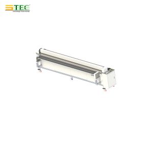 Buy cheap STEC Automatic zebra Windproof Roller Blinds Fabric Blind Curtain Cutting Machine with Measuring Back Stop from wholesalers