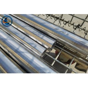 60um Slot Od 75mm Wedge Wire Screen Pipe Pure Circle