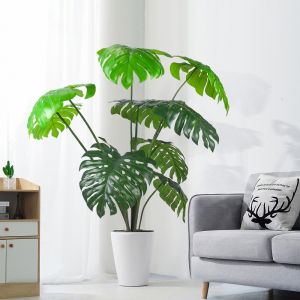 Buy cheap Artificial green monstera home deco hotel office potted tree from wholesalers