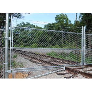 Professional Square Chain Link Security Fence For Construction Wire Mesh