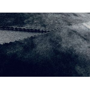 220GSM Fluffy Micro Velvet Fabric / Black Velvet Material 100% Polyester
