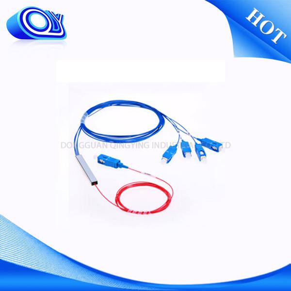 Buy cheap 1 X 4 PLC Steel Tube Optical PLC Splitter Singlemode / Multimode 1x16 plc splitter SC UPC connector from wholesalers