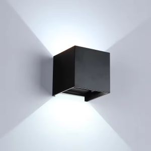 Buy cheap Adjustable Beam Angle Cube LED Wall Light Up and Down 6W 12W for Outdoor Mounting from wholesalers