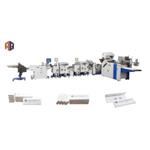China Belt Driving Pharmaceutical Leaflet Folding Machine With Camera Inspection System on sale