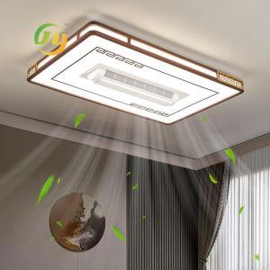 Buy cheap SENKAI New Chinese Style Fan Lamp Living Room Ginkgo Decoration Lamp New Creative Smart Invisible Living Room Bedroom from wholesalers