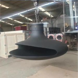 Buy cheap fireplace customized decorative suspended stove wood burning from wholesalers