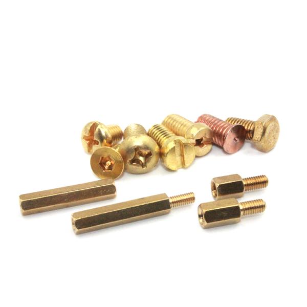 Industry DIN 7985 M3 M4 M5 M6 M8 Pure Copper Brass Cross Recessed Phillips Pan Head Screw
