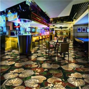 Green Hand Knotted Woolen Carpets Axminster Green Forest Pattern Design