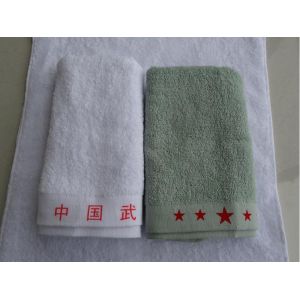 China Military Towel Bath Towel Army Towel Cotton Olive Green on sale