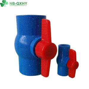 Normal Pressure 1/2 4 Inch PVC Ball Valve with QX Flexible Handle and Various
