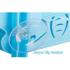 Blue Butterfly adhesive removable wall hanging hooks with Big Sucker