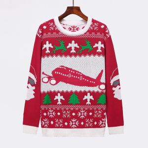 Buy cheap Unisex Christmas Sweater ReindeerTree Snowflakes Fun Merry Knitted Pullover from wholesalers