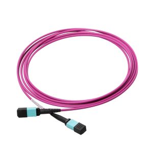 Buy cheap 24 core om4 fiber optic mpo patch cord cable for QSFP from wholesalers