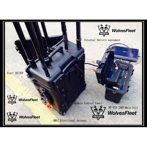 Quality high power portable rf signal jammers Anti-terrorism Assistance with 7 antennas DDS system for sale