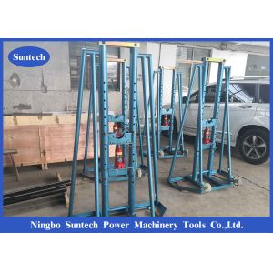 Buy cheap 10T Hydraulic Pulling Electrical Cable Drum Roller Stand With Wheels from wholesalers