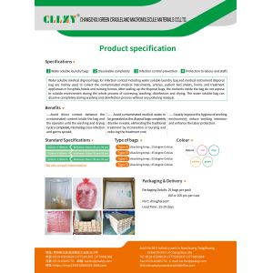 20micron-40micron Thickness PVA Water Soluble Laundry Bag For Various Applicatio