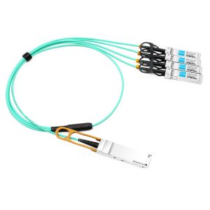 H3C QSFP-4X10G-D-AOC-2M Compatible 2m (7ft) 40G QSFP+ to Four 10G SFP+ Active