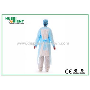 Anti Bacterial CPE Disposable Gowns With Thumb Cuffs