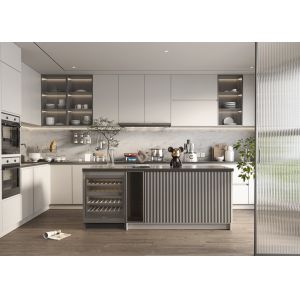 Buy cheap High End Lacquered Finish Modern Modular Kitchen Cabinet from wholesalers
