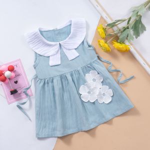 Buy cheap Toddler Children Breathable Long Knee Length Casual Summer Dresses Sleeveless from wholesalers
