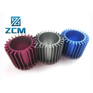 Anodized Red/Blue/Grey/Gunmetal Custom Quick Turn CNC Machined Aluminum Impeller