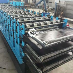 15m/Min Automatic Roll Forming Machine Hydraulic Press Triple Layer For Roofing
