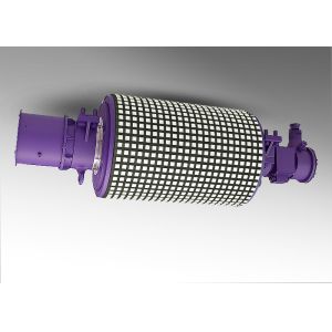 Buy cheap No Mechanical Transmission 380V PMSM Drive Drum Roller Idler For Belt Conveyor from wholesalers