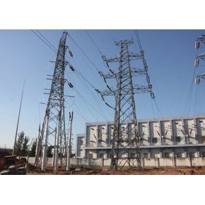 High Tensile Strength Transmission Steel Tower 10 - 500KV Power Electrical