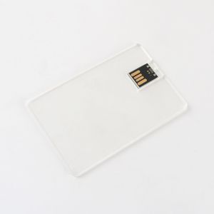 Mini UDP Chips Card USB Memory Transparent Body With Print On Paper Sticker