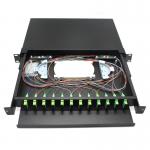 Buy cheap FTTH 12-24 Core Fiber Optic Patch Panel SC / FC / ST / LC Rack Mount Splicing ODF from wholesalers