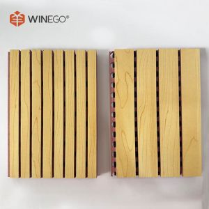 Buy cheap Melamine MDF Grooved Acoustic Panels 133x2440mm 197x2440mm For Ceiling And Wall from wholesalers