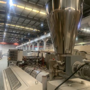 Buy cheap 45RPM Conical Double Screw Extruder Plastic Pipe Machine from wholesalers