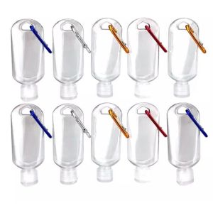 Buy cheap Clear 50mL PET Hand Wash Container Portable Refillable Empty Travel Squeeze Bottle with Hook from wholesalers