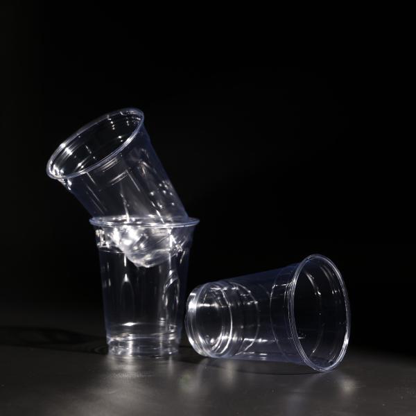 Quality Stackable Plastic PET Cups for Cold Beverages and Coffee for sale