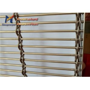Buy cheap Electrolytic Polishing Architectural Cable Mesh 80mm Facades Curtain from wholesalers