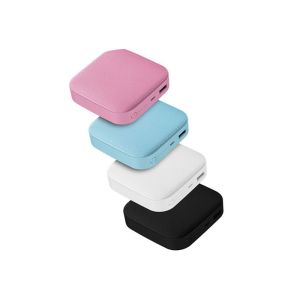 Buy cheap Leather Pattern Plastic Power Bank Square Shape High Charging Speed from wholesalers