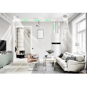 Buy cheap Indoor Floor Standing Energy Recovery Ventilation Whole House ERV System 600 Cfm from wholesalers