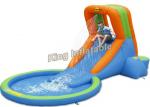 Buy cheap Small size PVC Tarpaulin Inflatable water slide pool for kids with size 4.5m x 2.4m from wholesalers