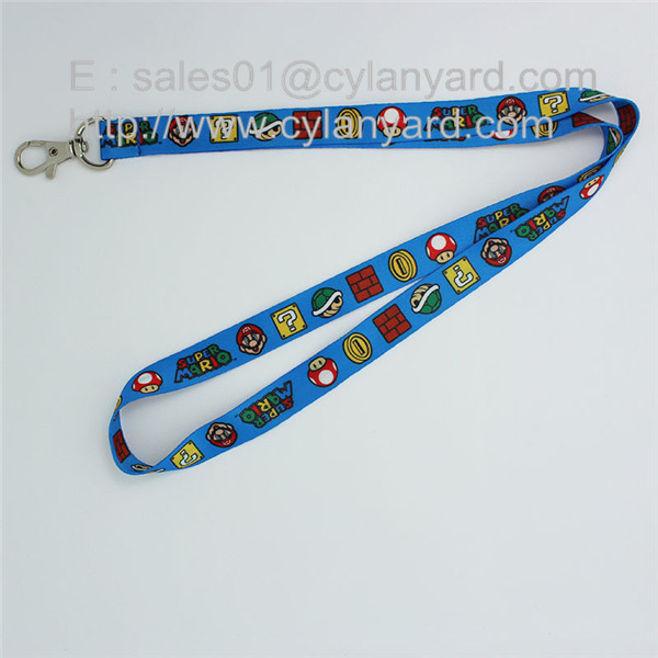 Quality Personalized designer sublimation neck ribbon with metal clasp clip for sale