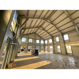 Strong Portal Frame Steel Structure Construction , Lightweight Steel Frame