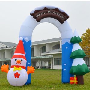 Buy cheap Customized Beautiful Nice Holiday Party Decoration Inflatable Christmas Arch for Santa from wholesalers