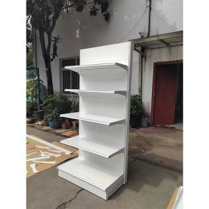 Buy cheap Factory custom color size metal super markat racks white gondola shelving from wholesalers