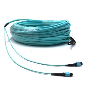 12 Cores 24 Cores Blue OM3 Fiber Cable With PVC LSZH Outer Sheath