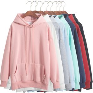 Buy cheap Wholesale custom pure color blank cheap women hoodie from wholesalers