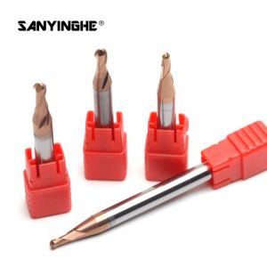 HRC50 4 Flute Solid Carbide Ball Nose End Mills R2xD4x50L Tungsten Carbide