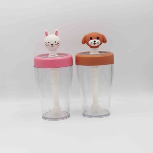 Buy cheap Dust Proof Design Custom Printed Water Bottles With Cartoon Straw from wholesalers