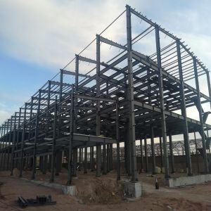 Q235B Q355B Steel Hangar with H-Shape Beam and 200km/h Wind Resistance