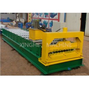 Colored Steel Roof Tile Roll Forming Machine , Cold Roll Forming Machines